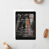 キリスト教肯定引用文と対応する聖書 ノートカード (正面/裏面インサイチュ)