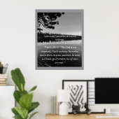 キリスト教肯定引用文と対応する聖書 ポスター (ホームオフィス)