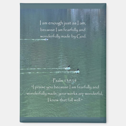 キリスト教肯定引用文と対応する聖書 マグネット (正面)