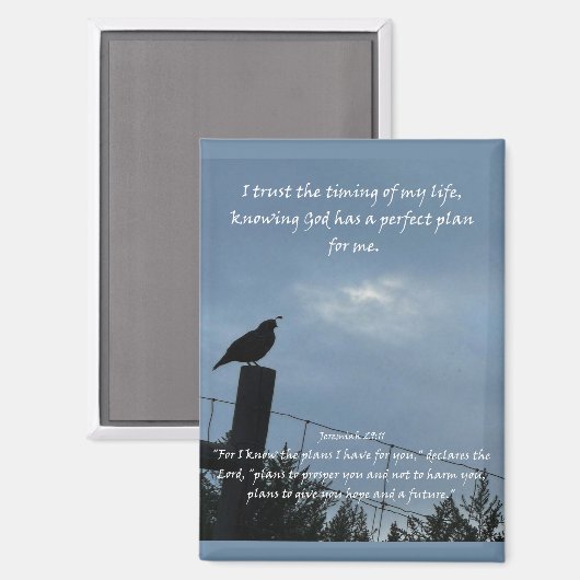 キリスト教肯定引用文と対応する聖書 マグネット (正面/裏面)