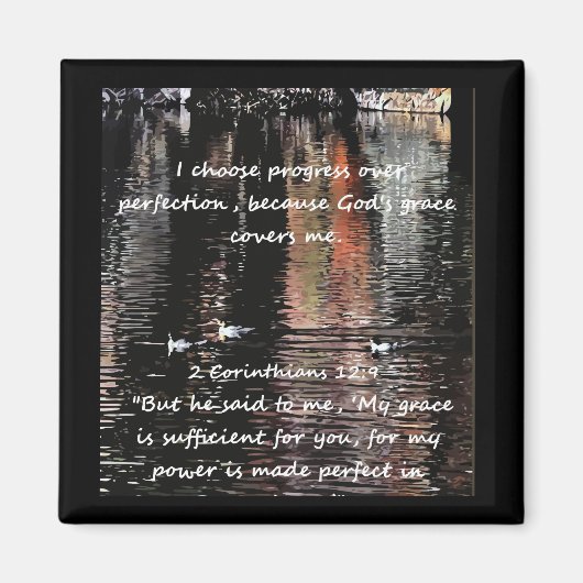 キリスト教肯定引用文と対応する聖書 マグネット (正面)