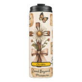 キリスト教肯定素朴フローラコラージュ タンブラー (正面)