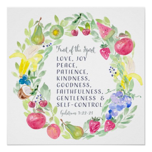 キリスト教芸術の精神の果実 ポスター (正面)