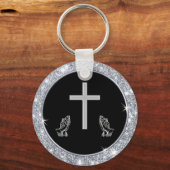 キリスト教葬儀のお土産または大事な行事 キーホルダー (裏面)