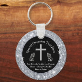 キリスト教葬儀のお土産または大事な行事 キーホルダー (正面)