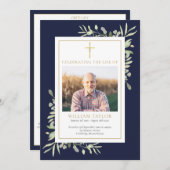 キリスト教葬儀の法要 プログラム (正面/裏面)