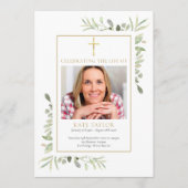 キリスト教葬儀の法要 プログラム (正面)