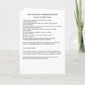 キリスト教葬儀写真折り返し プログラム (裏面)