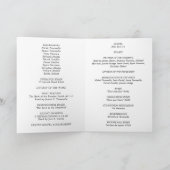 キリスト教葬儀写真折り返し プログラム (内部)