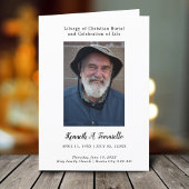 キリスト教葬儀写真折り返し プログラム