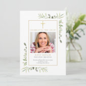 キリスト教葬儀用植物サービスプログラム 招待状 (スタンド正面)