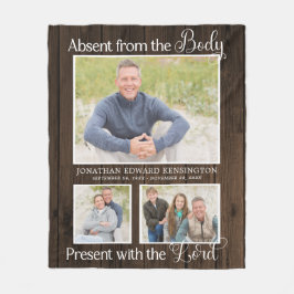 キリスト教記念写真追悼の記念 フリースブランケット