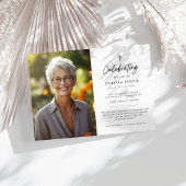 キリスト教記念宗教十字葬祭写真 招待状