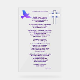 キリスト教詩の全盛期 アクリルサイン