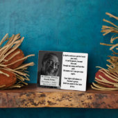 キリスト教詩パパ写真追悼式 フォトプラーク (側面)