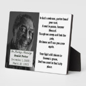 キリスト教詩パパ写真追悼式 フォトプラーク (側面)