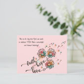 キリスト教誕生日はがき ポストカード (スタンド正面)