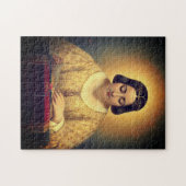 キリスト教読の女性の中世の絵画聖書 ジグソーパズル (横)