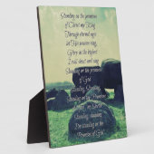 キリスト教賛美歌の約束に立ち向かう フォトプラーク (側面)