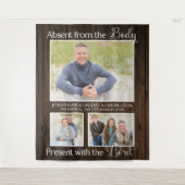 キリスト教追悼式写真メモリアル タペストリー (正面)