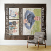 キリスト教追悼式 葬儀用写真 思い出の記念 タペストリー (インサイチュ(横))