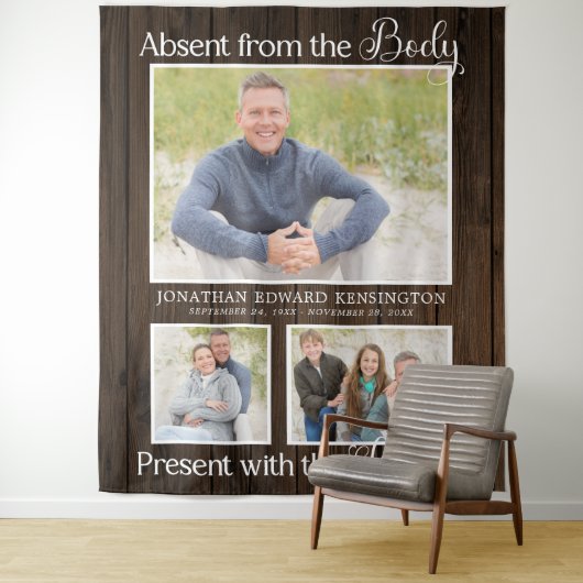 キリスト教追悼式 葬儀用写真 思い出の記念 タペストリー (インサイチュ)