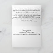 キリスト教過越のグリーティングカード：空の墓 カード (内部)