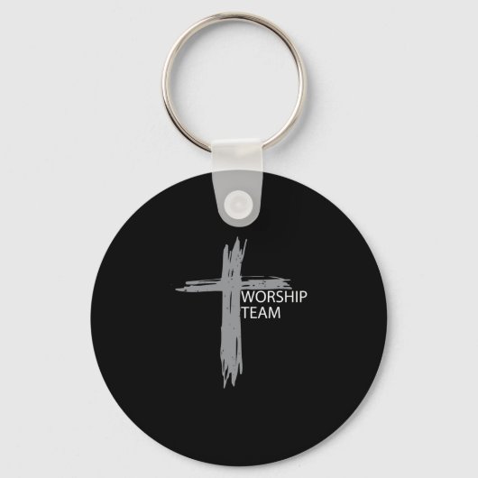 キリスト教音楽バンドの礼拝チーム キーホルダー (正面)