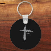 キリスト教音楽バンドの礼拝チーム キーホルダー (正面)