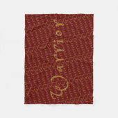 キリスト教預言戦士祈りの言葉 フリースブランケット (正面)