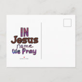 キリスト教風 SAVE THE DATE 案内ポストカード (裏面)