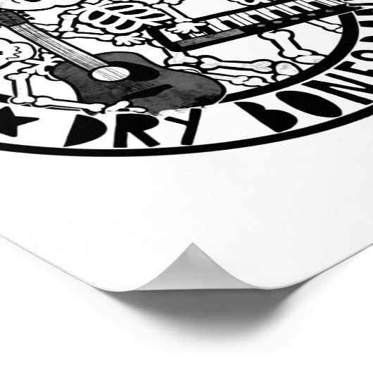 キリスト教骨格エゼキエルとドライボーンバンド聖書 ポスター (角)