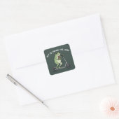 キリスト教 おもしろ カエル 主を賛美するために出発します 聖書 スクエアシール (封筒)