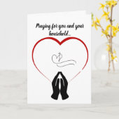 キリスト教 お悔やみカード カード (黄色い花)