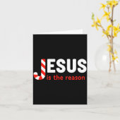 キリスト教 イエスは季節の理由だ クリス カード (黄色い花)