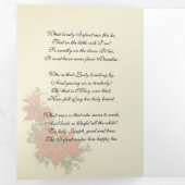 キリスト教 イエス マリア ヨセフ クリスマス ノエル ポインセチア 三つ折りクリスマスカード (内部最初)