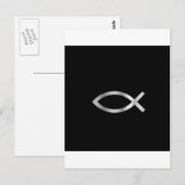 キリスト教 イクチス 魚 ポストカード (正面/裏面)