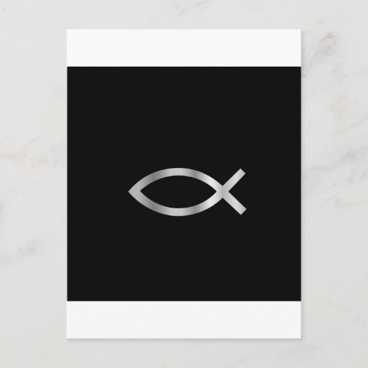 キリスト教 イクチス 魚 ポストカード (正面)