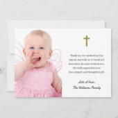 キリスト教 クリスマス 聖礼拝 洗礼 サンキューカード (裏面)