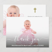 キリスト教 クリスマス 聖礼拝 洗礼 サンキューカード (正面/裏面)