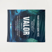 キリスト教 価値ある男 教会 壁画 タペストリー (正面(横))