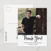 キリスト教 卒業 ありがとう タイポグラフィ ポストカード (正面/裏面)