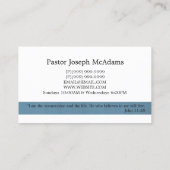 キリスト教、宗教ビジネスカード 名刺 (裏面)