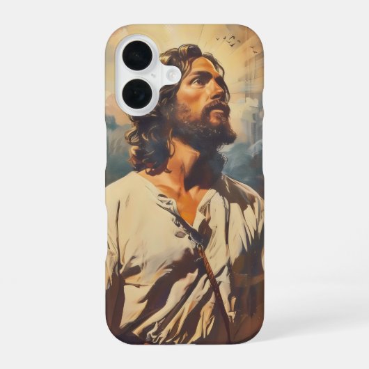 キリスト教 宗教 イエス iPhone 16ケース (裏面)