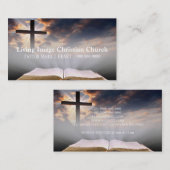 キリスト教、宗教、牧師 名刺 (正面/裏面)