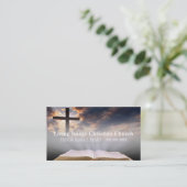 キリスト教、宗教、牧師 名刺 (スタンド正面)