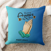 キリスト教 弓を上げる スロー ピロー (ブランケット)