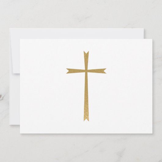 《キリスト教》洗礼式や命名式と最初の誕生日写真 招待状 (裏面)