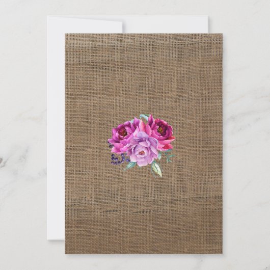 《キリスト教》洗礼式や命名式と誕生日秋パーティーカード 招待状 (裏面)