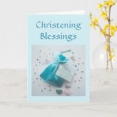 《キリスト教》洗礼式や命名式の恵みカードGodsonの《キリスト教》洗礼式や命名式 カード (黄色い花)